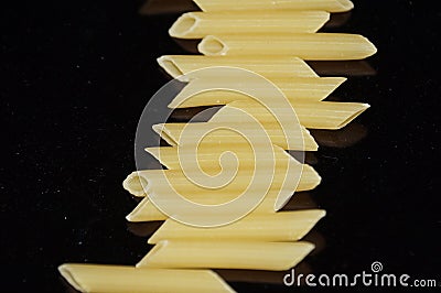 Raw pasta. Stock Photo