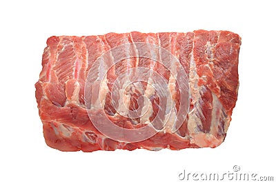 Raw pork ribs Stock Photo