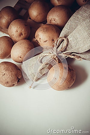 Raw potato Stock Photo