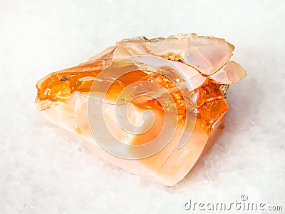 raw precious opal and fire opal gem stone on white Stock Photo