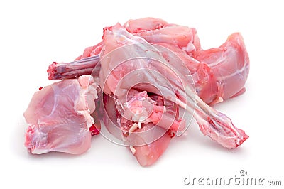 Raw rabbit meat Stock Photo