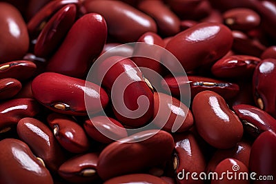 Raw red kidney beans Stock Photo