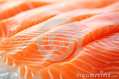 Close up of fresh raw salmon fish filet Stock Photo