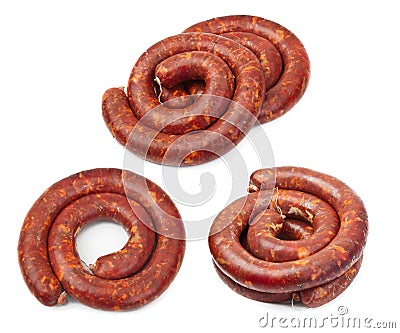 Raw sausage Stock Photo