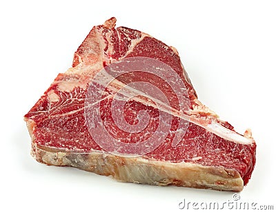 Raw T bone steak Stock Photo