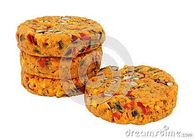 Raw vegan Spicy Bean Burgers Stock Photo