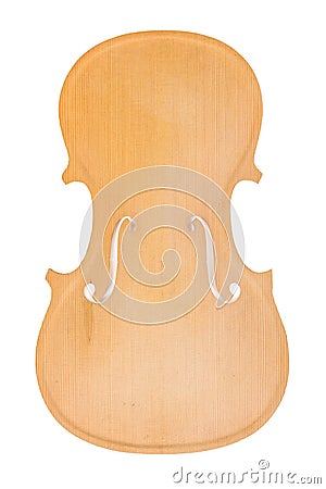 Raw violin body or belly Stock Photo