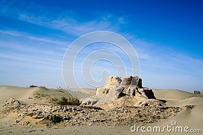 Rawak Stupa under blue sky Editorial Stock Photo