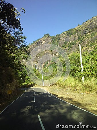 Rawana Ella wellawaya road Sri lanka Stock Photo