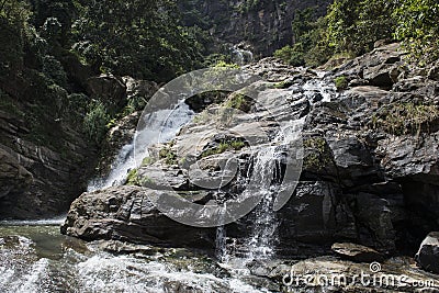 Rawana fall. Ella, Sri Lanka. Stock Photo