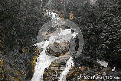Rawana water fall in sri lanka Stock Photo