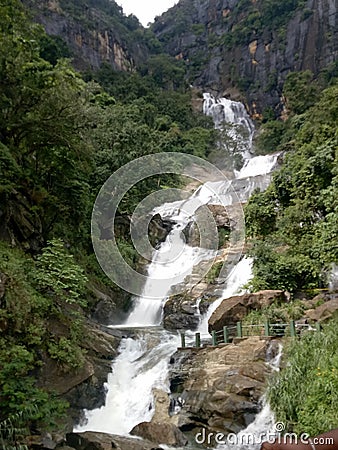 Rawana Water Falls - Ella - Sri lanka Stock Photo