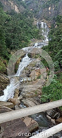 Rawana waterfall sri lanka Stock Photo
