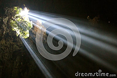 Ray of hope Stock Photo