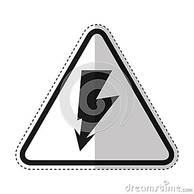 ray volt sign icon Cartoon Illustration