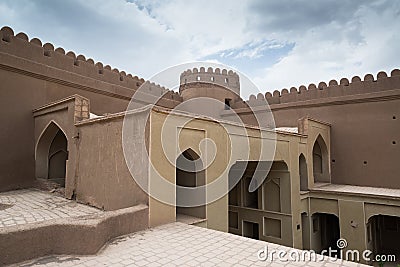 Rayen Castle, Arg-e Rayen in Persian, Iran Stock Photo