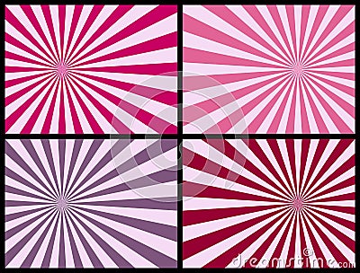 Rays Background [Pink] Vector Illustration