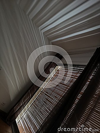 rays of light entering through the window Stock Photo