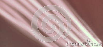 Rays on a pink background. Divine glow. Shining glow and sparks. Spotlight light. Glow from the bottom up. Rays expanding upwards Stock Photo