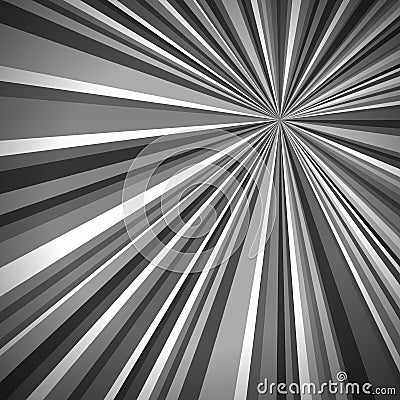 Rays Striped Pattern with Black and White Light Burst Stripes. Abstract Wallpaper Background, Vector Illustration