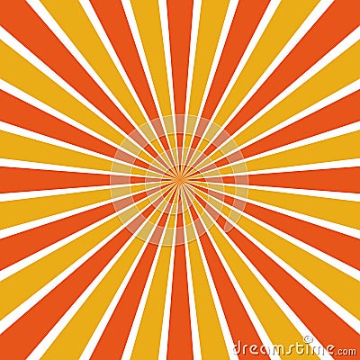 Rays vector yellow beams element. Sunburst shape. Radiating radial lines. Abstract circular shape Stock Photo