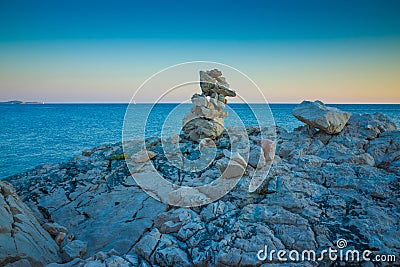 Razanj Croatia Seascape Stock Photo