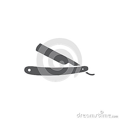 Razor blade icon on white background Vector Illustration