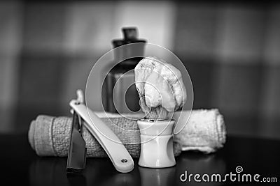 Razor shaving accessories razor Stock Photo