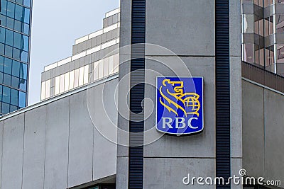 RBC Royal Bank of Canada in downtown Vancouver Editorial Stock Photo