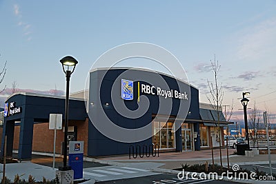 Royal Bank of Canada Sign Editorial Stock Photo