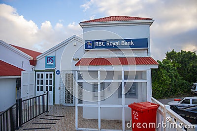 RBC Royal Bank, Saba, Caribbean Netherlands Editorial Stock Photo