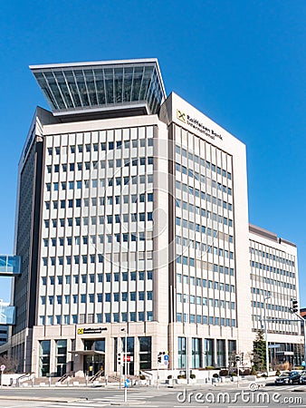 RBI. Raiffeisen Bank International. Headquarters in Vienna, Austria Editorial Stock Photo