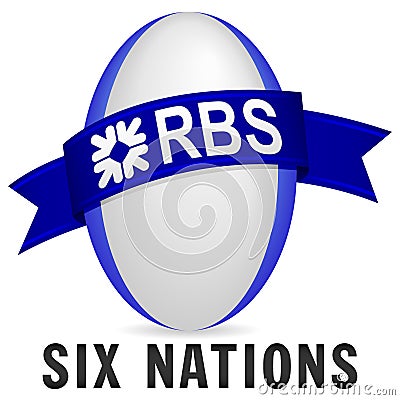 RBS 6 Nations Rugby Vector Illustration