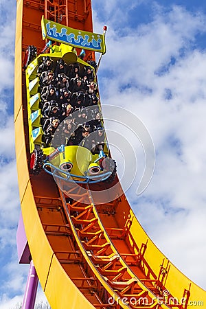 Rc racer roller coaster at disneyland Paris Editorial Stock Photo