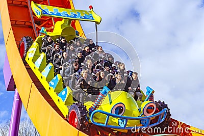 Rc racer roller coaster at disneyland Paris Editorial Stock Photo