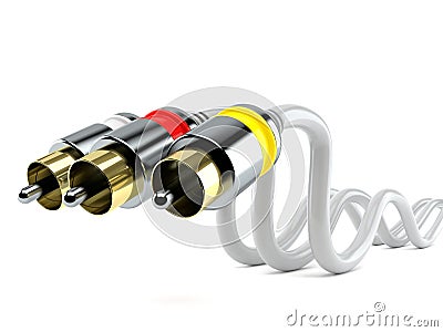 RCA cable Stock Photo