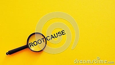 RCA Root Cause Analysis concept. Root cause analysis or solving problem Stock Photo