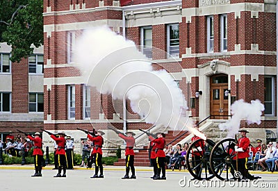 RCMP Cannon Fire Editorial Stock Photo