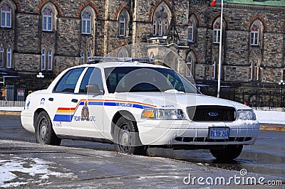 RCMP Ford Crown Victoria Police Car in Ottawa, Canada Editorial Stock Photo