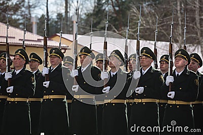 3rd anniversary of creation of National Guard of Ukraine Editorial Stock Photo