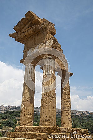 The re-assembled remains of the Temple of 