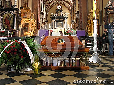 Re-burial of Nicolaus Copernicus in Frombork Editorial Stock Photo