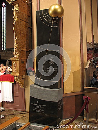 Re-burial of Nicolaus Copernicus in Frombork Editorial Stock Photo