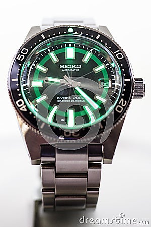 Re-edition of Seiko 62MAS Editorial Stock Photo