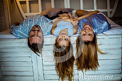 They`re a family who share tons of fun together Stock Photo