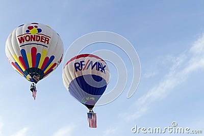 Re/Max And Wonder Bread Hot Air Balloons Editorial Stock Photo