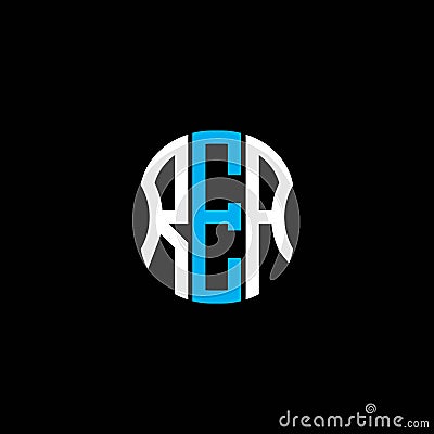 REA letter logo abstract creative design. Vector Illustration