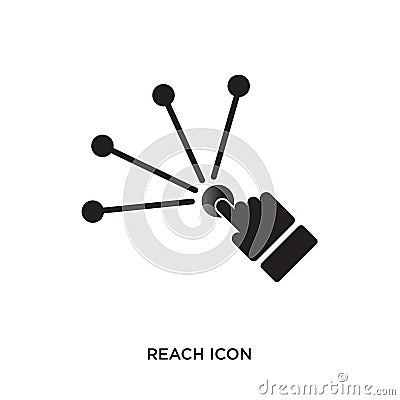 reach icon Vector Illustration