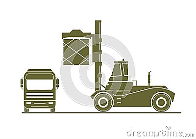 Reach stacker Vector Illustration