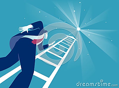 Reaching the Stars Vector Illustration